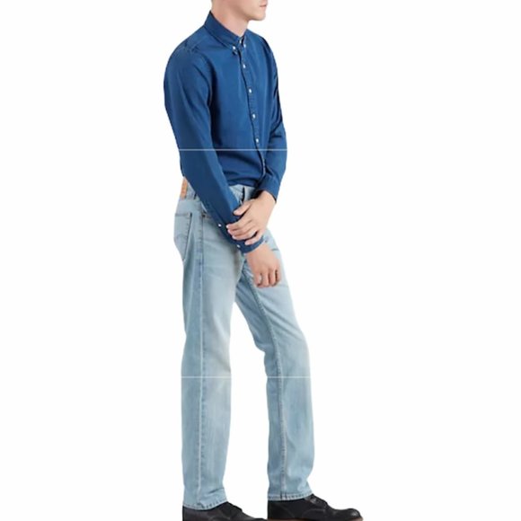 Levi’s 505™REGULAR FIT MEN'S JEANS Blue - Picture 2 of 5